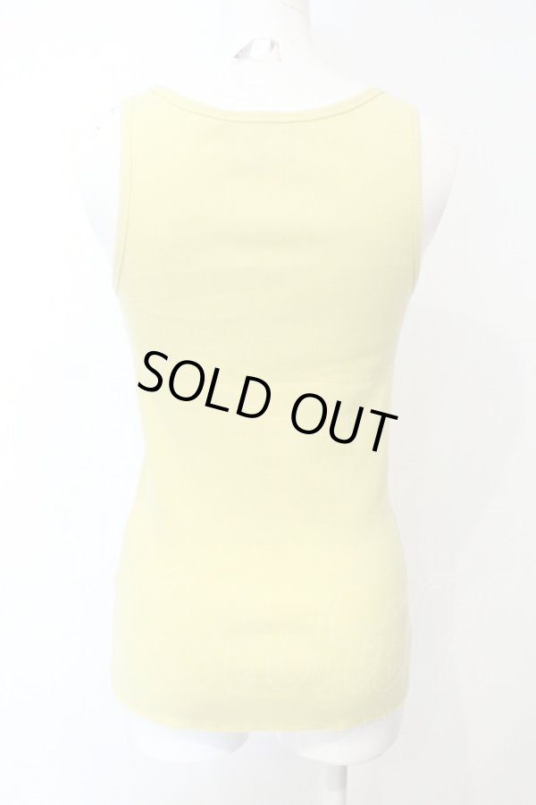 画像4: ヴィヴィアンウエストウッド 中古 / オーブ刺繍テレコタンク 00 イエロー  O-25-07-06-054-to-IG-ZH (4)