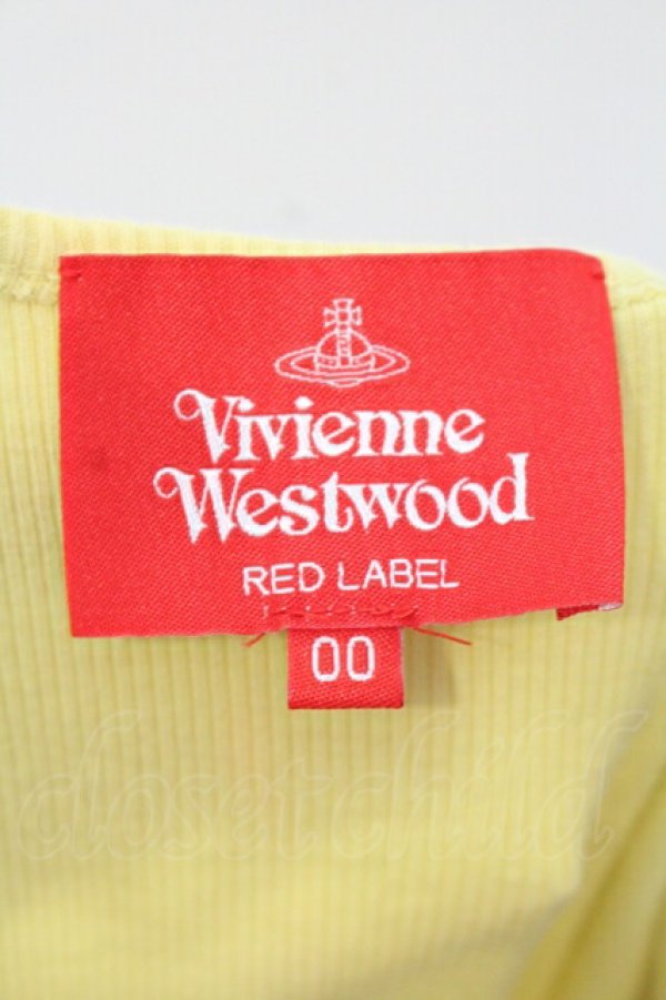 画像5: ヴィヴィアンウエストウッド 中古 / オーブ刺繍テレコタンク 00 イエロー  O-25-07-06-054-to-IG-ZH (5)