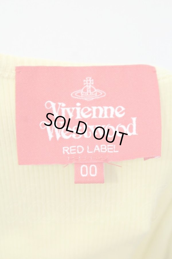 画像5: ヴィヴィアンウエストウッド 中古 / オーブ刺繍テレコタンク 00 イエロー  O-25-07-06-054-to-IG-ZH (5)