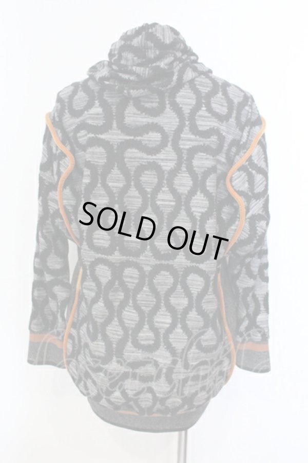 画像3: ヴィヴィアンウエストウッド MAN 中古 / Squiggle Hoodie パーカー S ネイビーｘグレー  O-25-07-06-001-jc-YM-ZH (3)