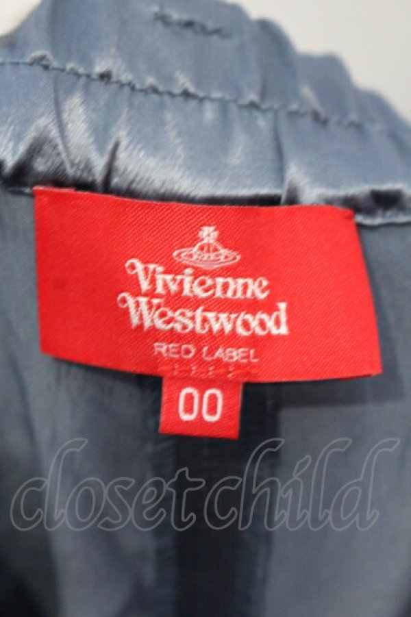 画像4: ヴィヴィアンウエストウッド 中古 / サテントラウザーズパンツ  ブルー  O-25-07-06-006-pa-IG-ZH (4)