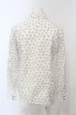 画像4: ヴィヴィアンウエストウッド 中古 / CHOICE チェーンオーブプリントブラウス 2 ホワイトｘグレー  O-25-07-06-061-bl-YM-OS (4)