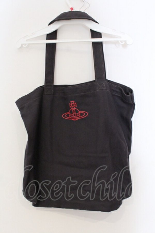 画像3: ヴィヴィアンウエストウッド 中古 / BAMBI PRINT TOTE バッグ  チャコール  O-25-07-06-063-ba-YM-ZH (3)
