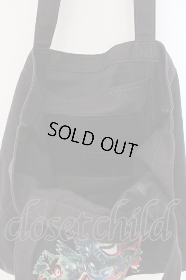 画像4: ヴィヴィアンウエストウッド 中古 / BAMBI PRINT TOTE バッグ  チャコール  O-25-07-06-063-ba-YM-ZH (4)
