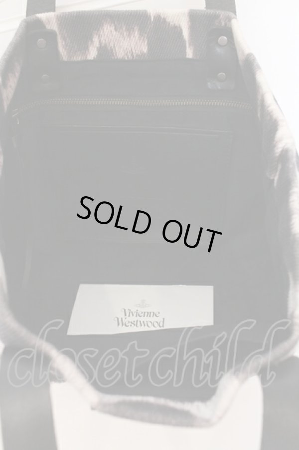 画像4: ヴィヴィアンウエストウッド 中古 / LEOPARD トートバッグ S  ホワイトレオパード  O-25-07-06-065-ba-IG-OS (4)