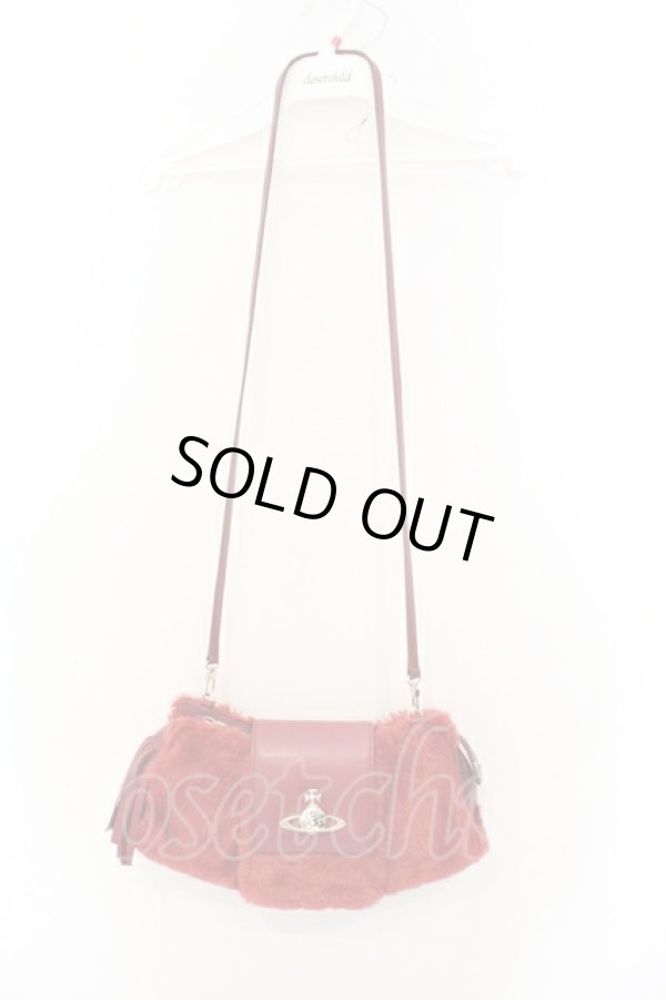 画像2: ヴィヴィアンウエストウッド 中古 / タッセルファーバッグ  レッド  O-25-07-06-069-ba-YM-OS (2)