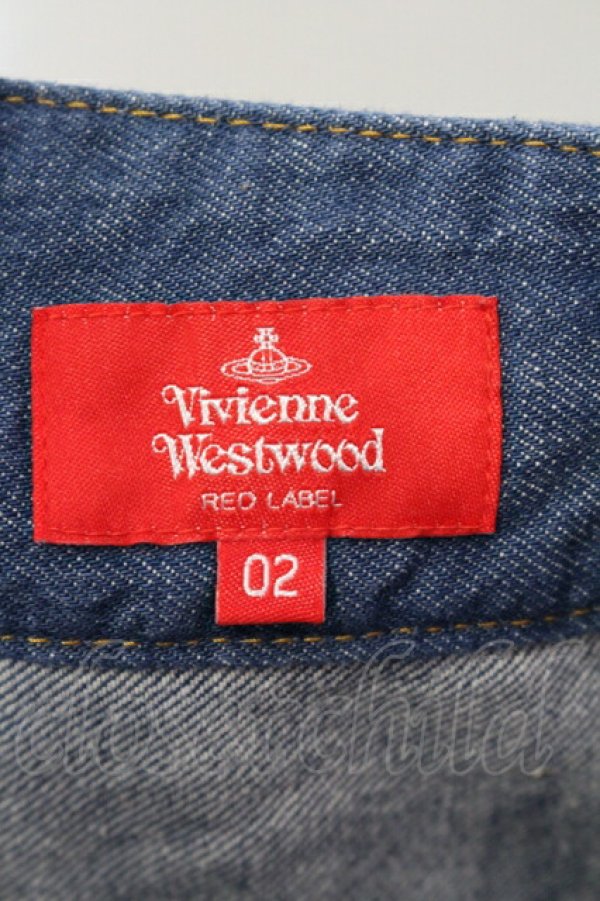 画像5: ヴィヴィアンウエストウッド 中古 / コットンストレッチデニムサルエルパンツ 02 インディゴ  O-25-07-06-007-pa-YM-ZH (5)
