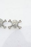 画像2: ヴィヴィアンウエストウッド 中古 / diamante skull ピアス  シルバー  O-25-07-06-082-ac-YM-OS (2)