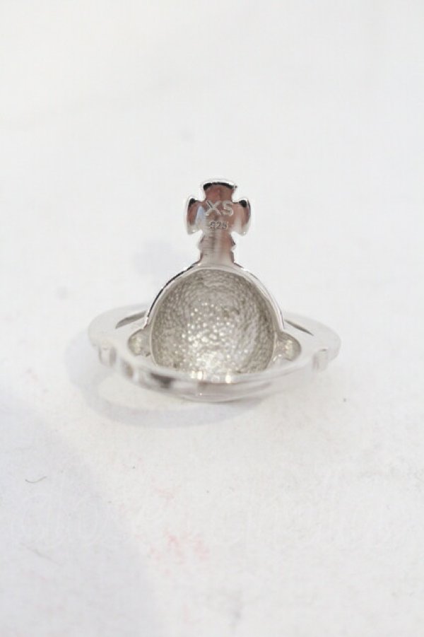 画像4: ヴィヴィアンウエストウッド 中古 / 【復刻】SOLID ORBリング XS（9号） シルバー  O-25-07-06-085-rg-IG-ZY (4)