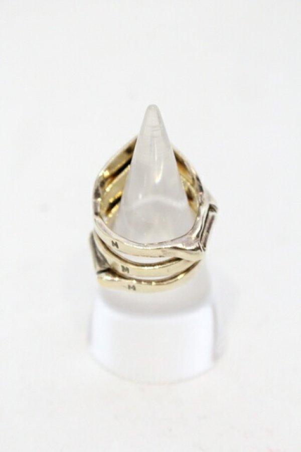 画像4: ヴィヴィアンウエストウッド 中古 / 旧ナックルダスターリング M(約14号) ゴールド  O-25-07-06-086-rg-YM-OS (4)