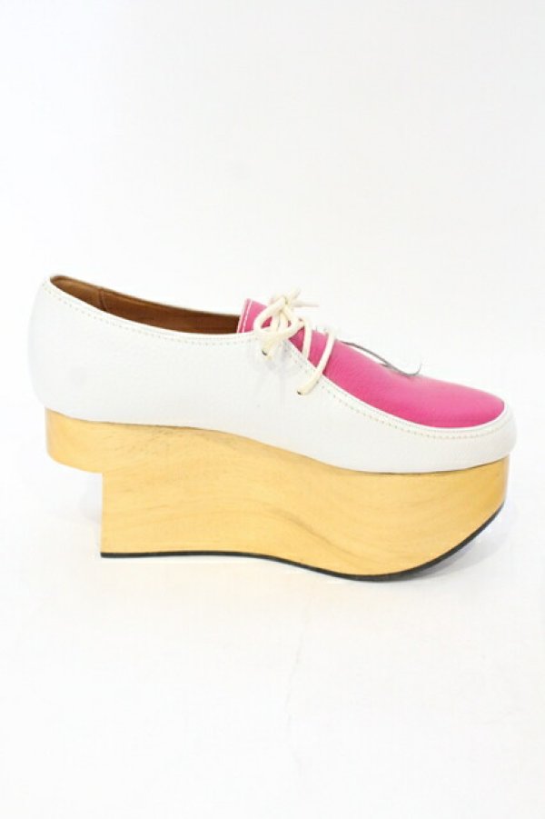 画像5: ヴィヴィアンウエストウッド 中古 / ロッキンホースワラビー 3（約22cm） ホワイトｘピンク  O-25-07-06-096-sh-YM-ZH (5)