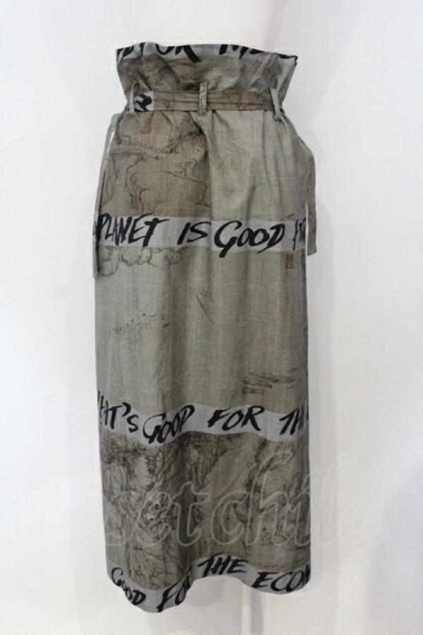 画像3: ヴィヴィアンウエストウッド 中古 / Chinese Drawing ラップスカート 36 グレー系  O-25-07-06-018-sk-IG-OS (3)