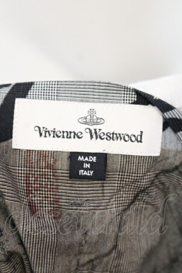 画像4: ヴィヴィアンウエストウッド 中古 / Chinese Drawing ラップスカート 36 グレー系  O-25-07-06-018-sk-IG-OS (4)