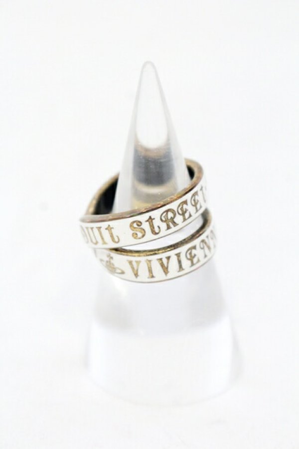 画像2: ヴィヴィアンウエストウッド 中古 / Marble Arch リング L（約15号） ゴールドｘホワイト  O-25-07-13-023-rg-YM-OS (2)