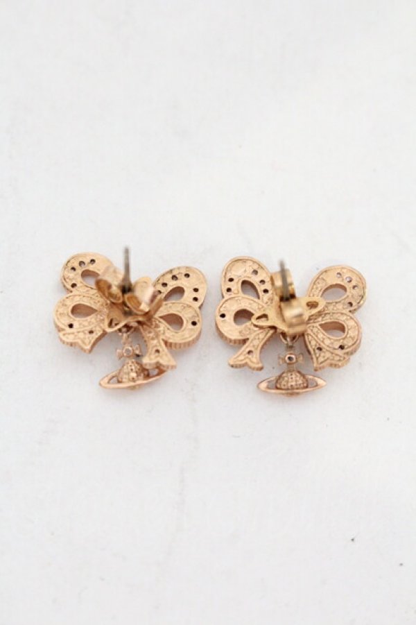 画像4: ヴィヴィアンウエストウッド 中古 / ELINOR SMALLピアス  ピンクゴールド  O-25-07-13-024-ac-YM-OS (4)