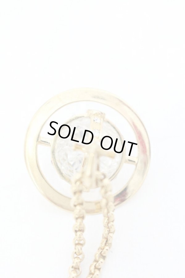 画像4: ヴィヴィアンウエストウッド 中古 / Crystal Dropタイニーペンダント  ゴールド  O-25-07-13-027-nl-YM-OS (4)