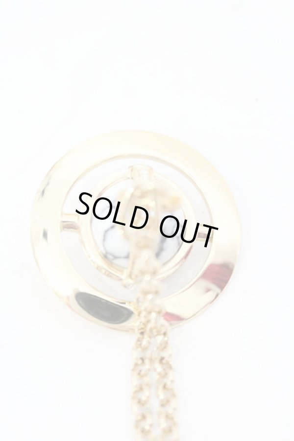 画像4: ヴィヴィアンウエストウッド 中古 / スモールオーブネックレス  ゴールドｘハウライト  O-25-07-13-029-ac-YM-ZY (4)