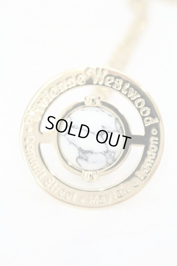 画像5: ヴィヴィアンウエストウッド 中古 / スモールオーブネックレス  ゴールドｘハウライト  O-25-07-13-029-ac-YM-ZY (5)