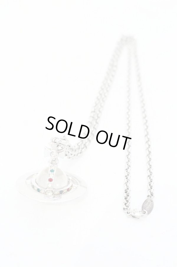 画像2: ヴィヴィアンウエストウッド 中古 / スモールオーブネックレス  シルバー  O-25-07-13-032-nl-YM-OS (2)