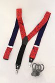 画像2: ヴィヴィアンウエストウッド 中古 / スクリブルハートサスペンダー  レッドｘパープル  O-25-07-13-040-gd-YM-OS (2)