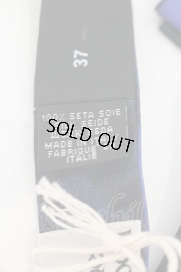 画像4: ヴィヴィアンウエストウッド 中古 / プリントボウタイ  ブルーｘブラック  O-25-07-13-041-gd-YM-ZH (4)