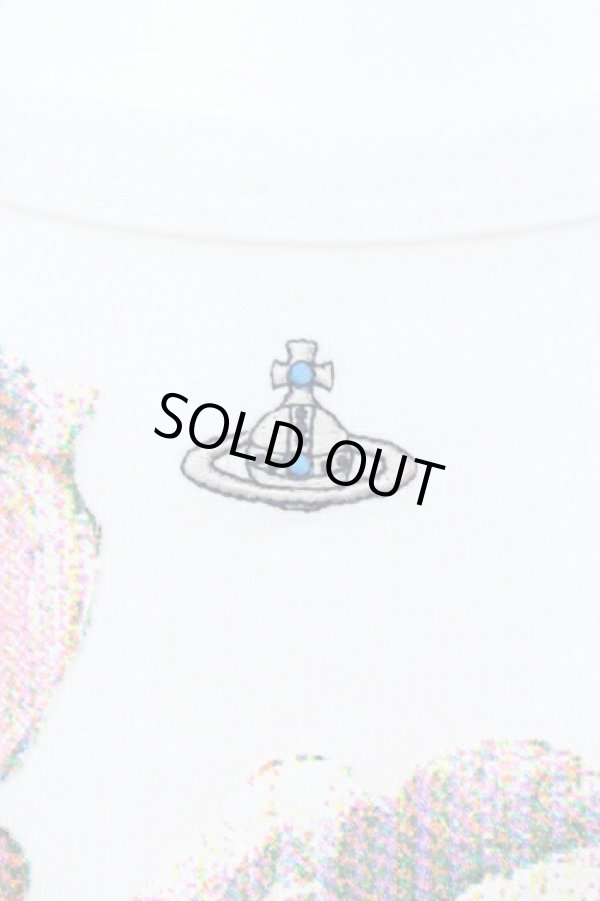 画像2: ヴィヴィアンウエストウッド MAN 中古 / NEWフラワー変形カットソー F ホワイト  O-25-07-13-001-ts-YM-ZH (2)
