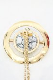 画像4: ヴィヴィアンウエストウッド 中古 / GIANT ORB PENDANT【HOWLITE】  ゴールドｘハウライト  O-25-07-13-046-nl-YM-OS (4)