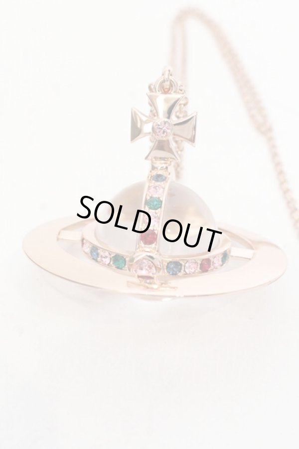 画像2: ヴィヴィアンウエストウッド 中古 / ジャイアントオーブネックレス  ピンクゴールド  O-25-07-13-047-nl-YM-OS (2)