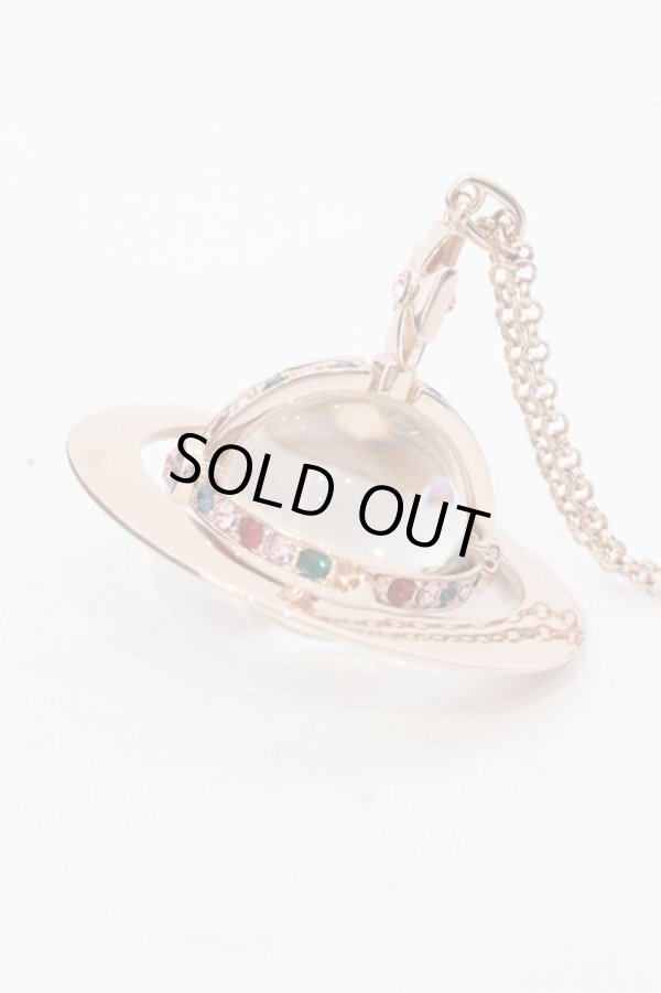 画像3: ヴィヴィアンウエストウッド 中古 / ジャイアントオーブネックレス  ピンクゴールド  O-25-07-13-047-nl-YM-OS (3)