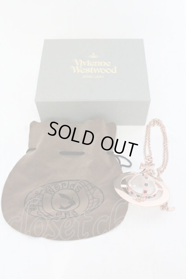 画像6: ヴィヴィアンウエストウッド 中古 / ジャイアントオーブネックレス  ピンクゴールド  O-25-07-13-047-nl-YM-OS (6)