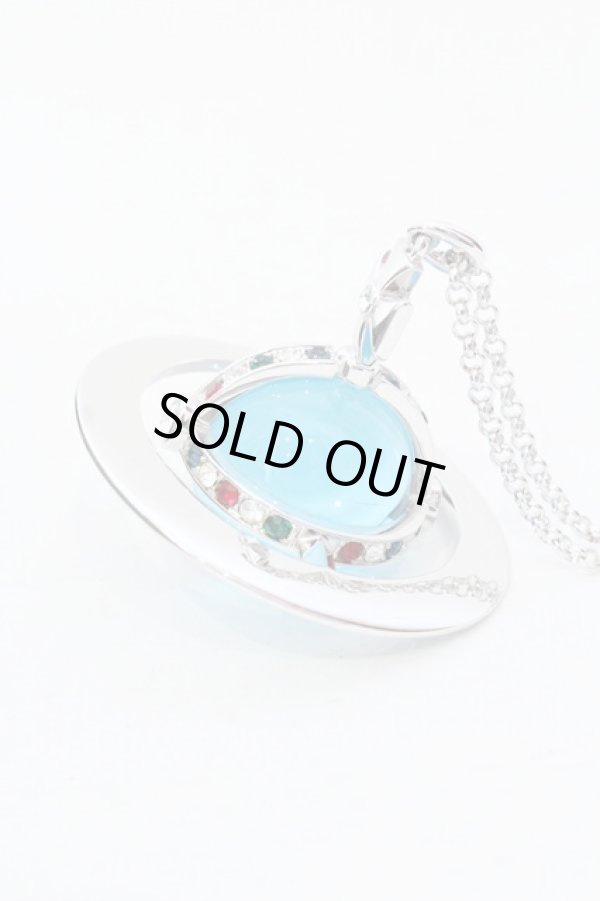 画像3: ヴィヴィアンウエストウッド 中古 / ジャイアントオーブネックレス  シルバーｘミントグリーン  O-25-07-13-048-nl-YM-OS (3)