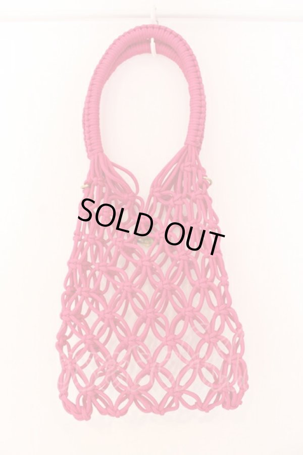 画像3: ヴィヴィアンウエストウッド 中古 / マクラメロゴバッグ  ピンク  O-25-07-13-050-ba-YM-ZH (3)