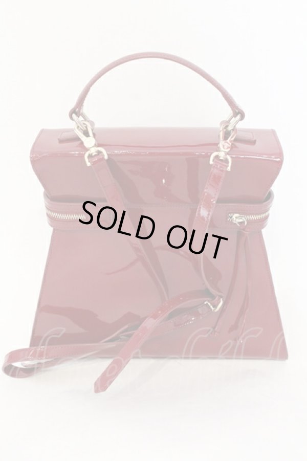 画像3: ANGLOMANIA 中古 / パテント縦型バッグ（M）  ワイン  O-25-07-13-052-ba-YM-ZH (3)