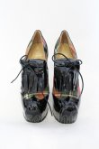 画像2: ヴィヴィアンウエストウッド 中古 / ELEVATED GOLF  38（24cm) ブラックｘマルチ  O-25-07-13-057-sh-YM-OS (2)