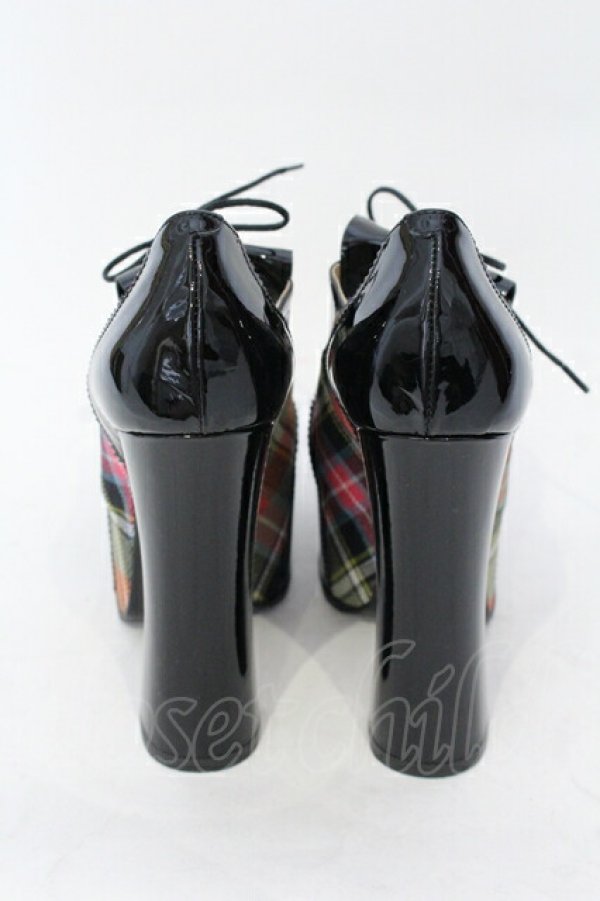 画像4: ヴィヴィアンウエストウッド 中古 / ELEVATED GOLF  38（24cm) ブラックｘマルチ  O-25-07-13-057-sh-YM-ZH (4)