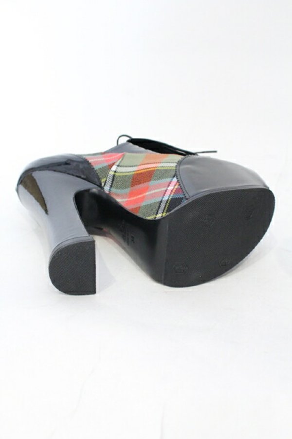 画像6: ヴィヴィアンウエストウッド 中古 / ELEVATED GOLF  38（24cm) ブラックｘマルチ  O-25-07-13-057-sh-YM-ZH (6)