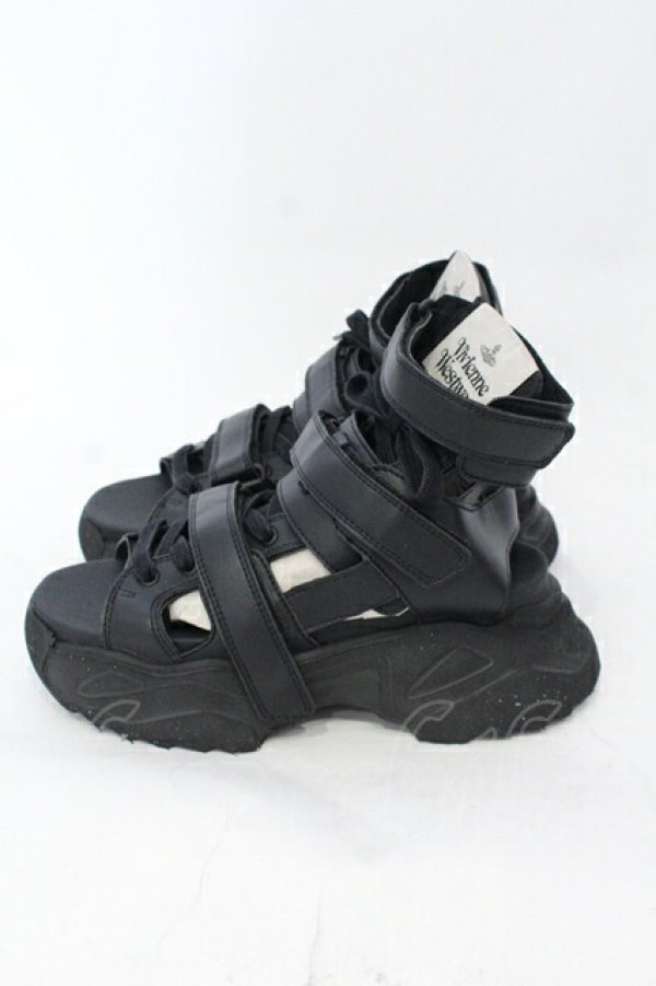 画像3: ヴィヴィアンウエストウッド 中古 / ROMPER SANDAL ロンパーサンダル 37（23.5cm） ブラック  O-25-07-13-058-to-YM-ZI (3)