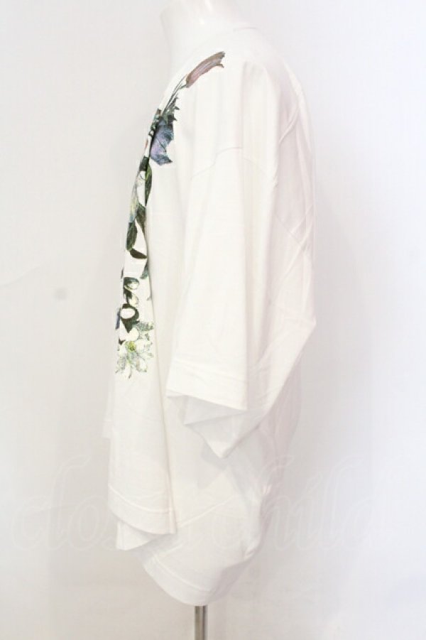 画像3: ヴィヴィアンウエストウッド MAN 中古 / NEWフラワー変形カットソー F ホワイト  O-25-07-13-001-ts-YM-ZH (3)