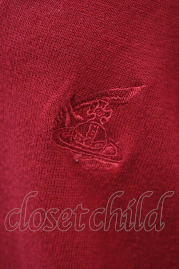 画像2: ANGLOMANIA 中古 / カットラスダメージカーディガン 36 レッド  O-25-07-13-008-to-YM-ZY (2)