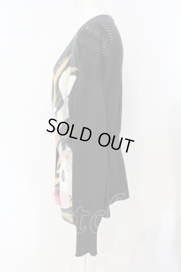 画像3: ヴィヴィアンウエストウッド 中古 / カーピフラワーカーディガン 00 ブラック  O-25-07-13-009-to-YM-ZH (3)