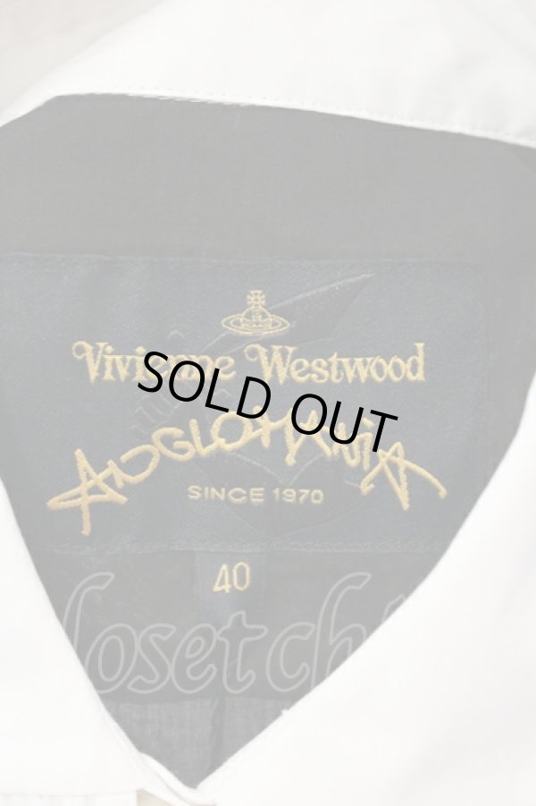 画像4: ANGLOMANIA 中古 / MAID'S ブラウス 40 ブラックｘホワイト  O-25-07-13-010-bl-YM-OS (4)