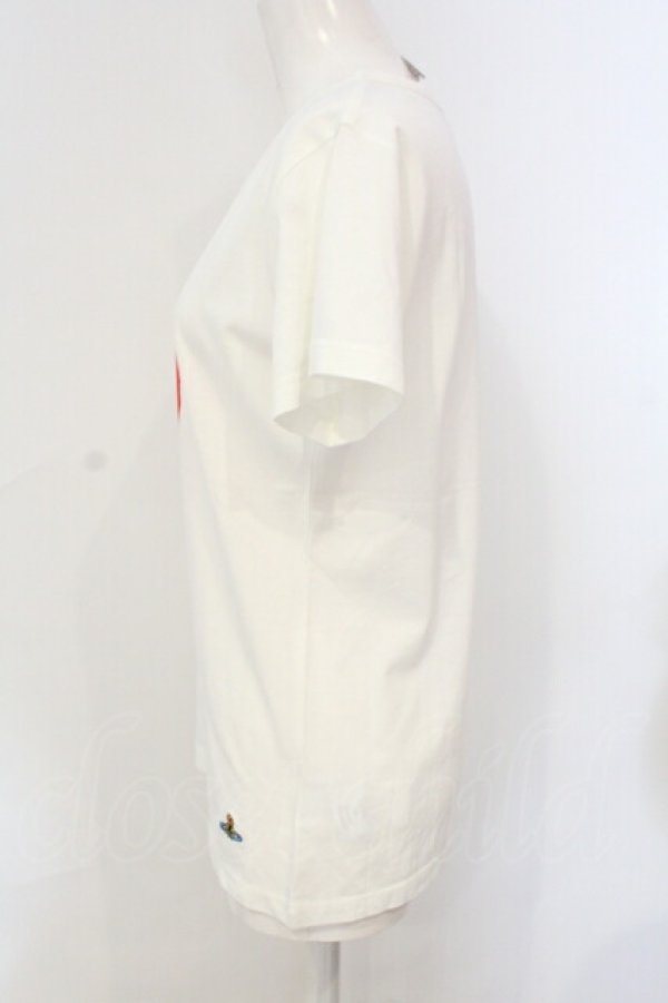 画像3: ヴィヴィアンウエストウッド 中古 / Heart プリントTシャツ M ホワイト  O-25-07-13-012-ts-YM-ZY (3)