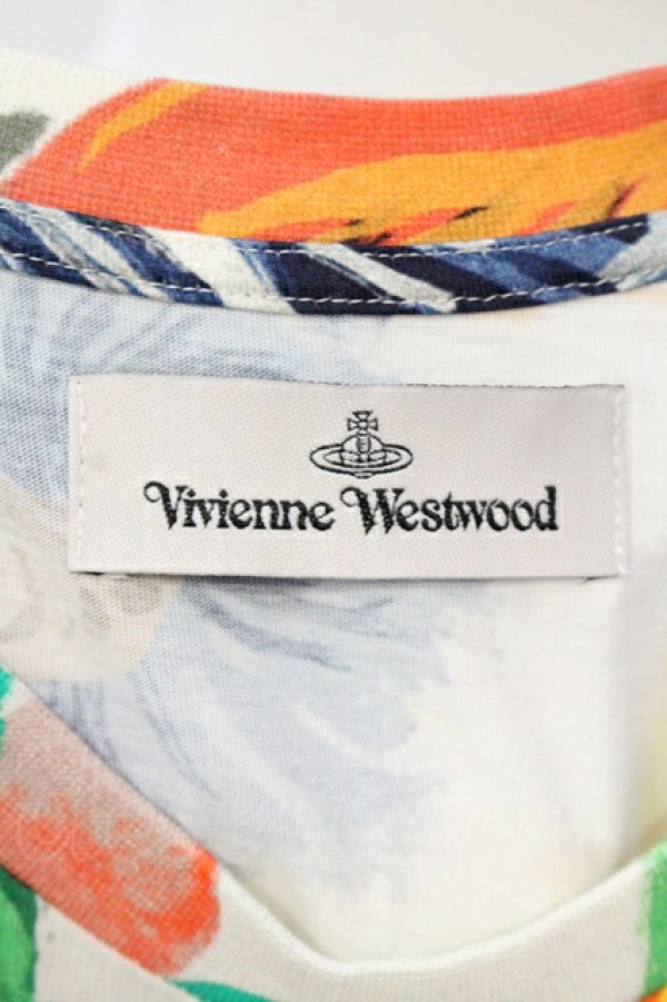 画像5: ヴィヴィアンウエストウッド 中古 / HEBO FLORAL Tシャツ S アイボリー  O-25-07-13-013-ts-YM-ZH (5)