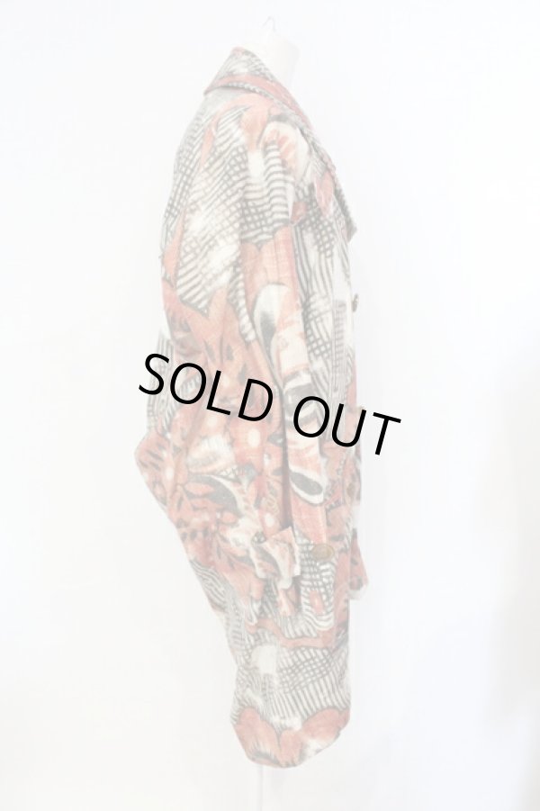 画像2: ヴィヴィアンウエストウッド 中古 / DECAY FLOWER コート  ベージュ  O-25-07-13-015-co-YM-ZH (2)