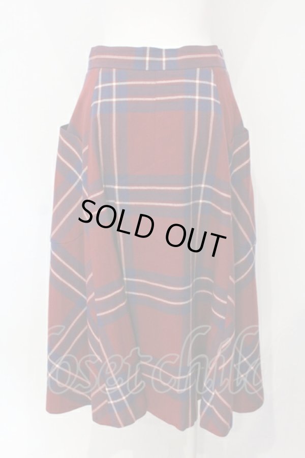 画像6: ヴィヴィアンウエストウッド 中古 / タータンチェックラブジャケットセットアップ JKT(02)・SK（03） レッド  O-25-07-13-017-su-YM-OS (6)