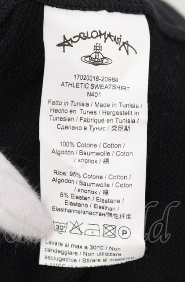 画像5: ANGLOMANIA 中古 / ATHLETIC SWEATSHIRT スウェット XS ブラック  O-25-08-03-019-to-IG-OS (5)
