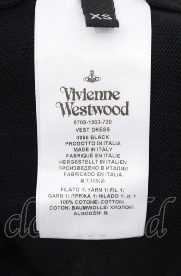 画像6: ヴィヴィアンウエストウッド 中古 / VEST DRESS ドレス XS ブラック  O-25-08-03-021-op-IG-OS (6)