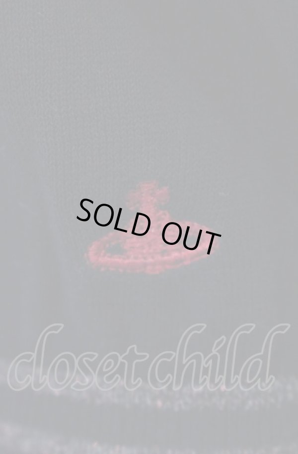 画像2: ヴィヴィアンウエストウッド 中古 / グリッターボーダー七分袖カーディガン 1 ブラック  O-25-08-03-026-to-YM-OS (2)