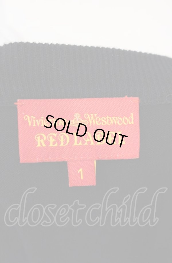 画像5: ヴィヴィアンウエストウッド 中古 / グリッターボーダー七分袖カーディガン 1 ブラック  O-25-08-03-026-to-YM-OS (5)