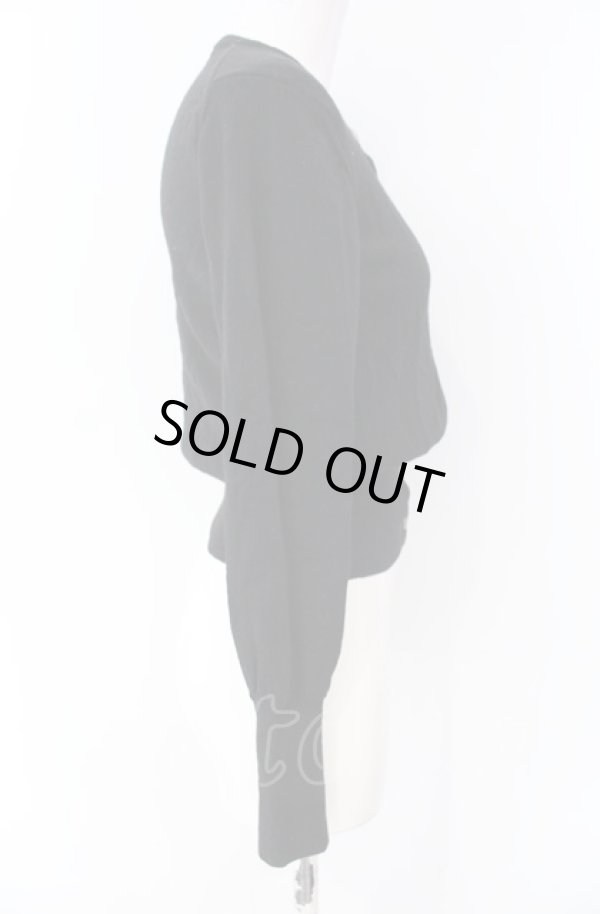 画像3: ヴィヴィアンウエストウッド 中古 / ラウンドネックカラーオーブ刺繍カーディガン M ブラック  O-25-08-03-027-to-YM-ZY (3)